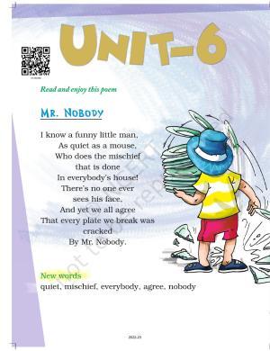 NCERT Book for Class 2 English (Marigold):Chapter 6-Mr Nobody