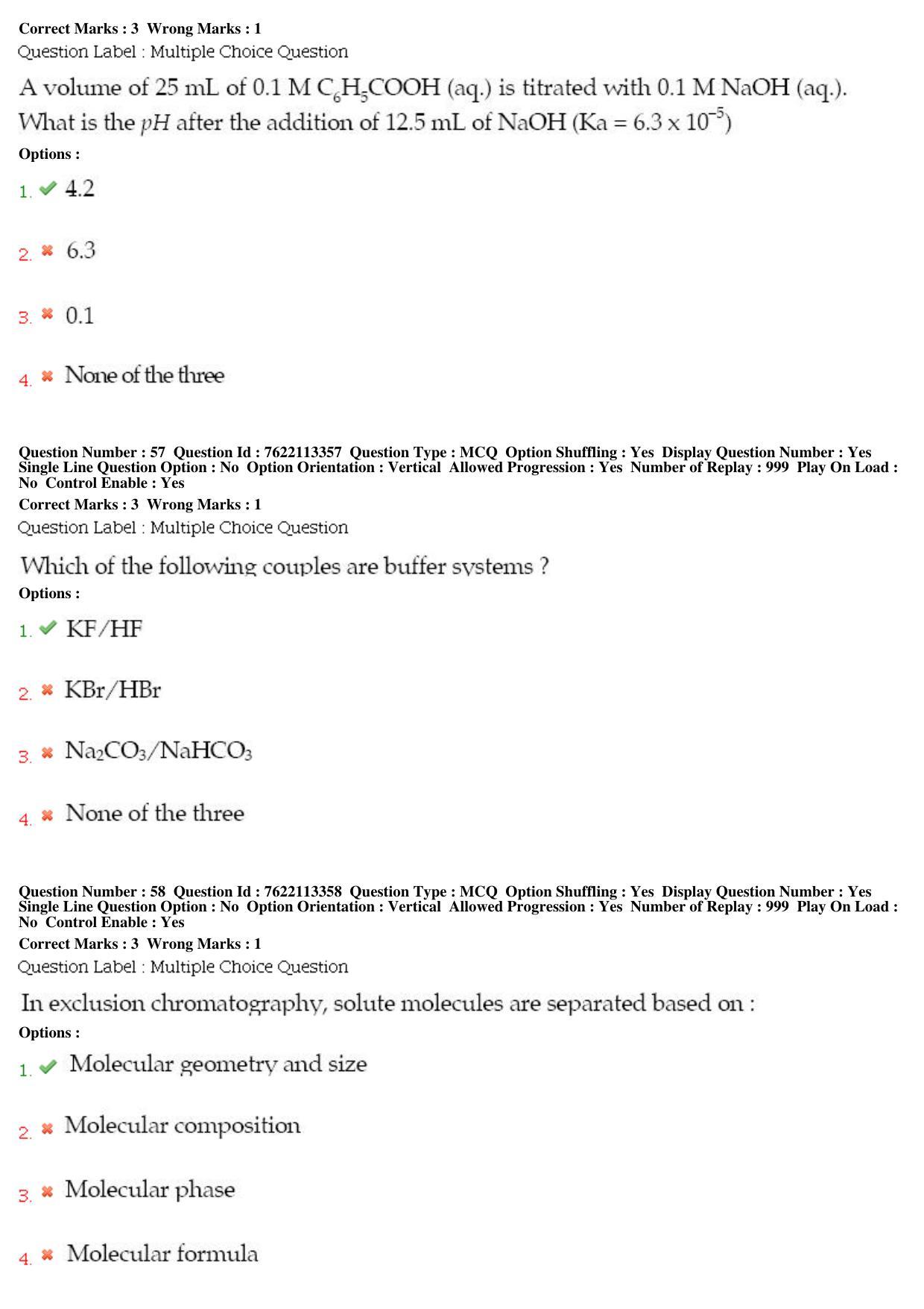 BHU RET Chemistry 2019 Question Paper - Page 29