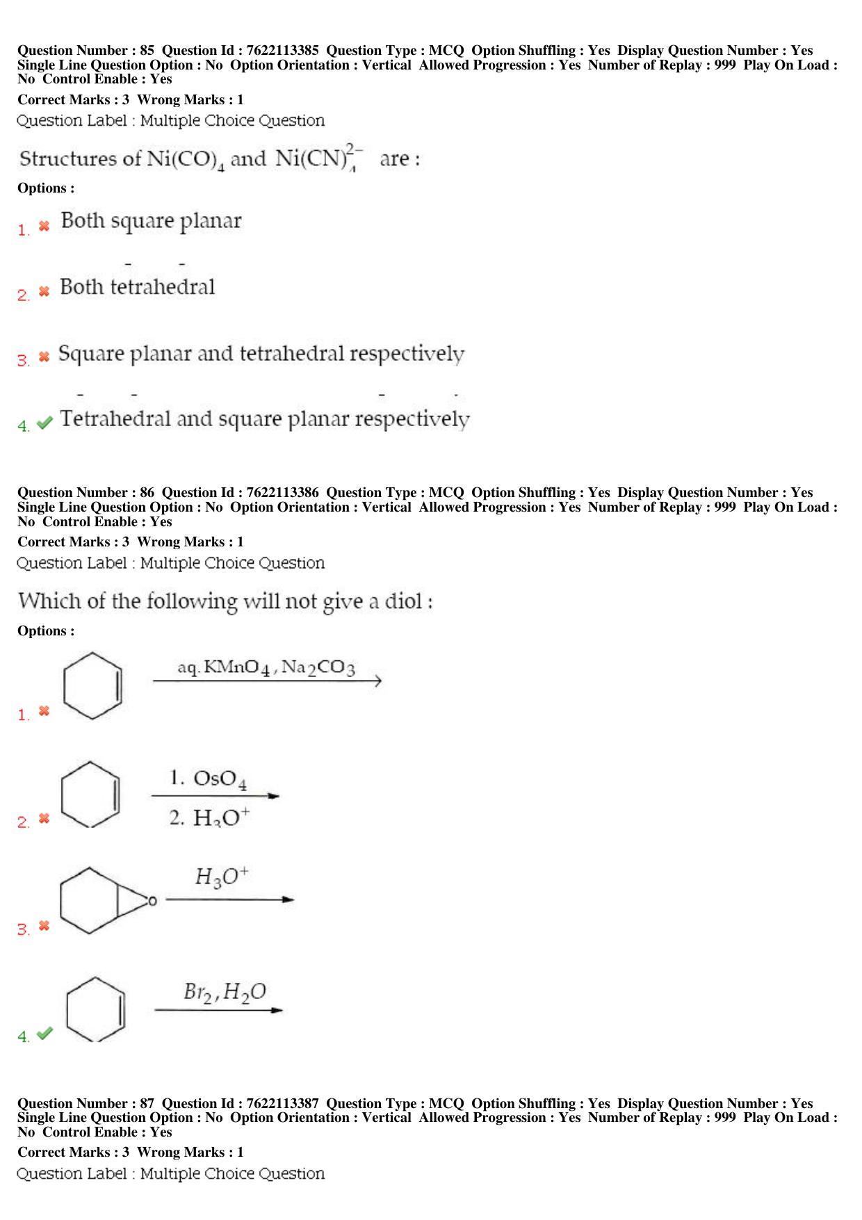 BHU RET Chemistry 2019 Question Paper - Page 40