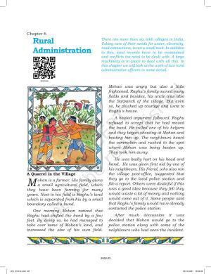 NCERT Book for Class 6 Social Science(Political Science) : Chapter 6-Rural Administration
