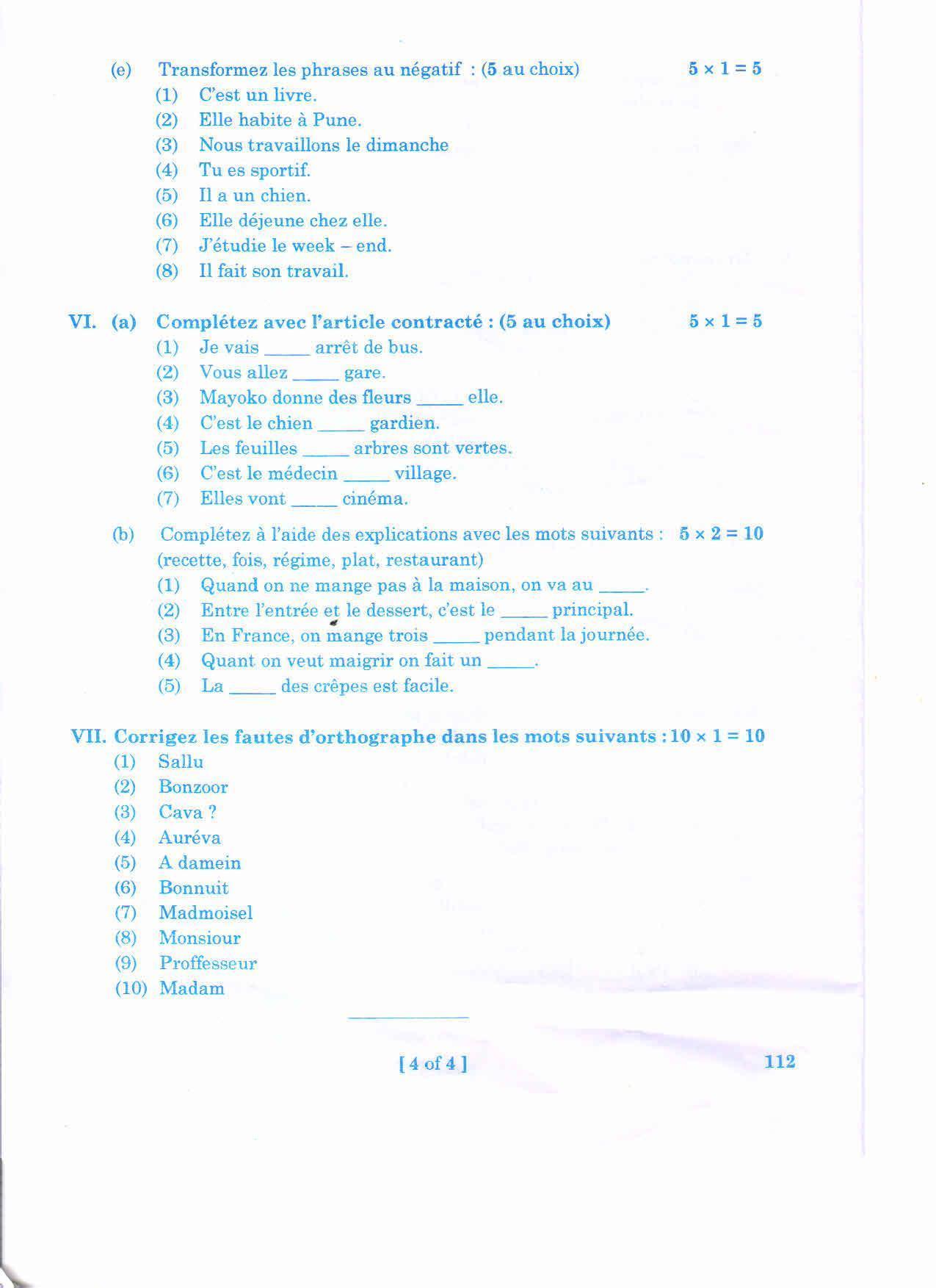 AP 2nd Year General Question Paper March - 2020 - FRENCH-I - Page 4