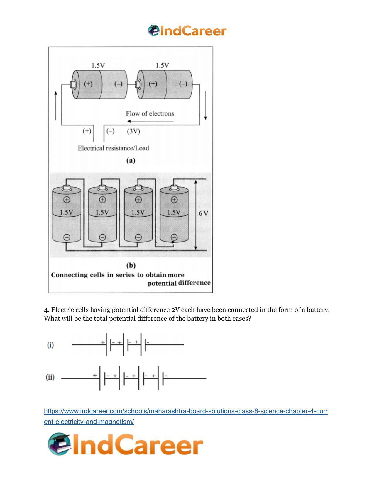 Maharashtra Board Solutions Class 8-Science: Chapter 4- Current Electricity and Magnetism - Page 5