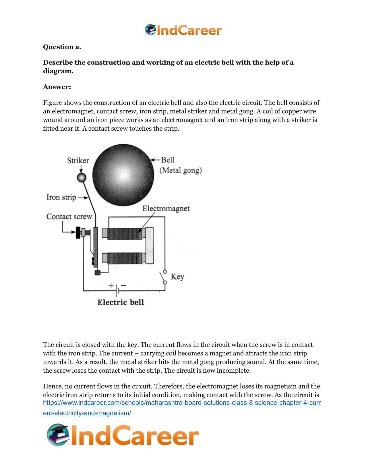 Maharashtra Board Solutions Class 8-Science: Chapter 4- Current Electricity and Magnetism - Page 8