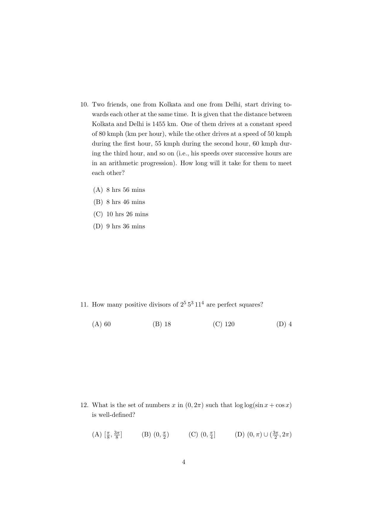 ISI Admission Test M.Stat.PSA 2019 Sample Paper - Page 7