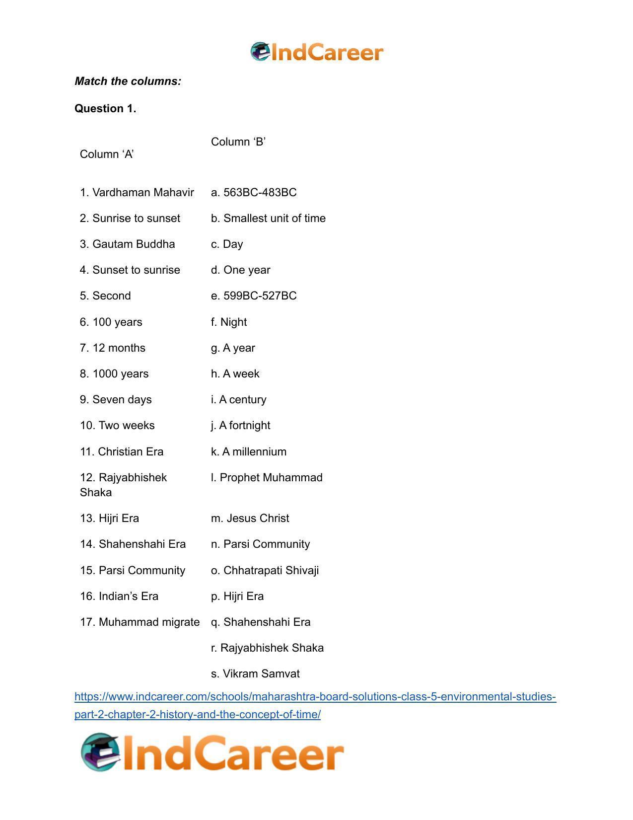 Maharashtra Board Solutions Class 5-Environmental Studies (Part 2): Chapter 2- History and the Concept of ‘Time’ - Page 8