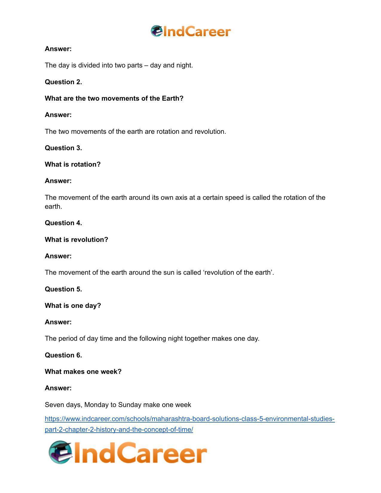 Maharashtra Board Solutions Class 5-Environmental Studies (Part 2): Chapter 2- History and the Concept of ‘Time’ - Page 10