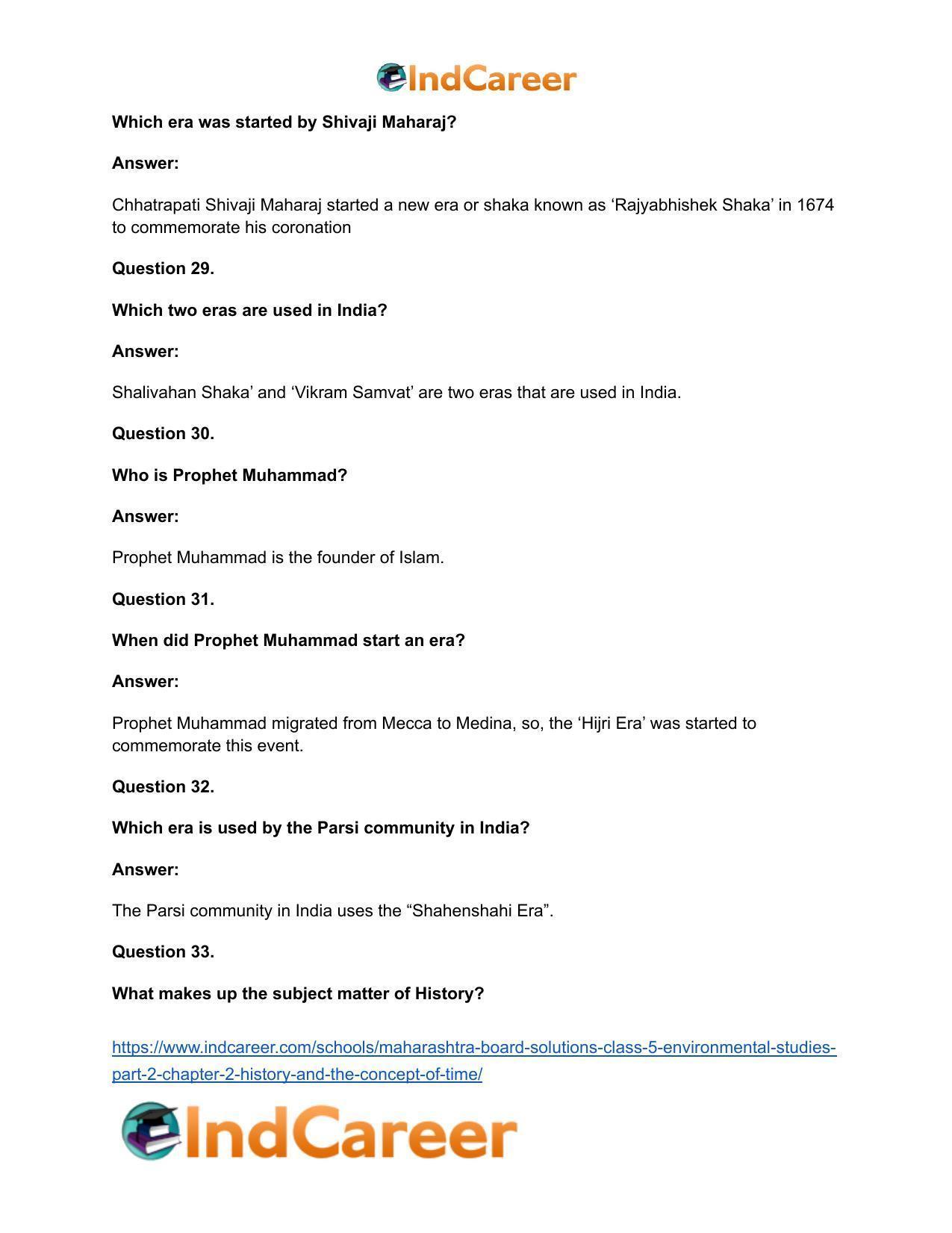 Maharashtra Board Solutions Class 5-Environmental Studies (Part 2): Chapter 2- History and the Concept of ‘Time’ - Page 15