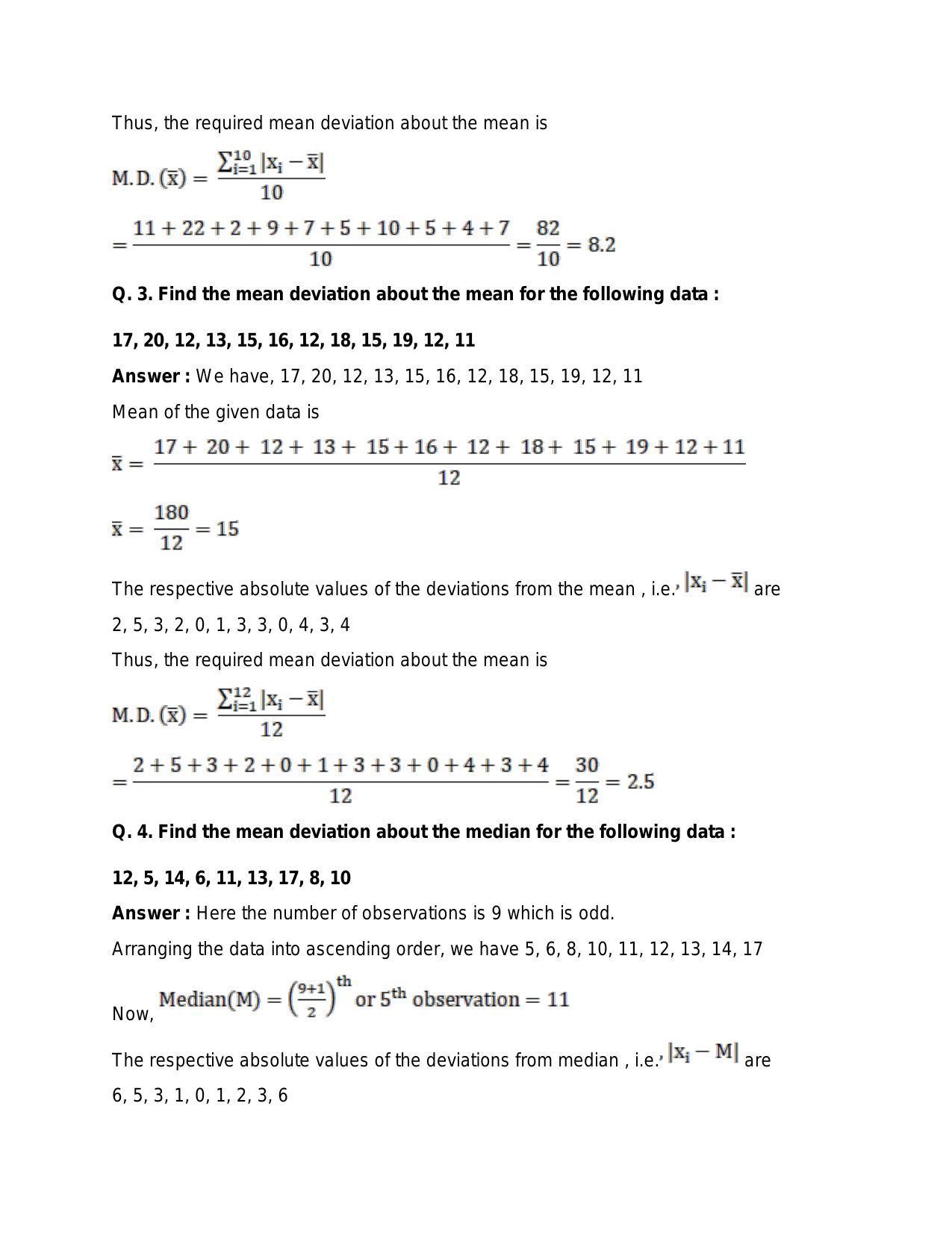 Chapter 30: Statistics: RS Aggarwal Class 11 Solutions  - Page 2