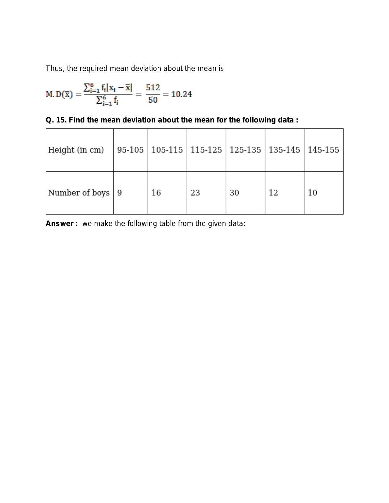 Chapter 30: Statistics: RS Aggarwal Class 11 Solutions  - Page 18