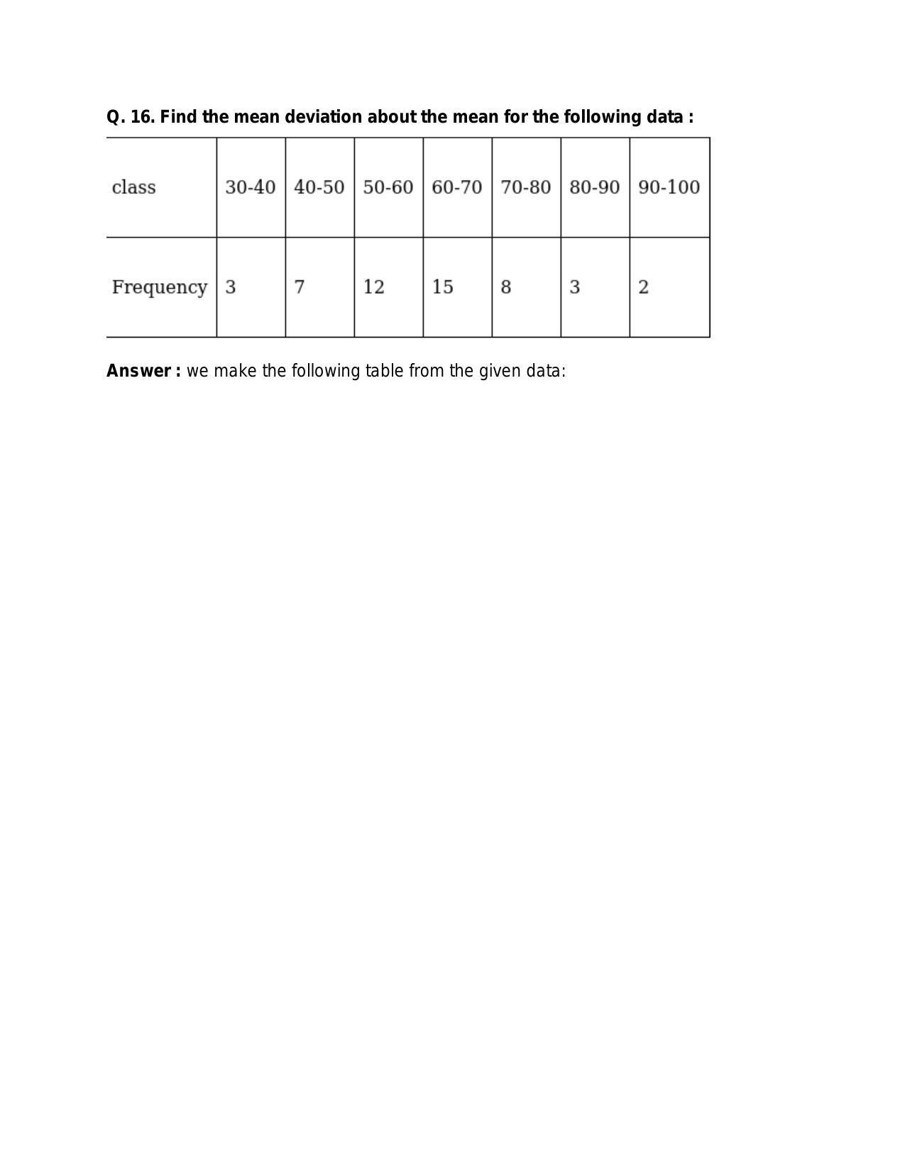 Chapter 30: Statistics: RS Aggarwal Class 11 Solutions  - Page 20