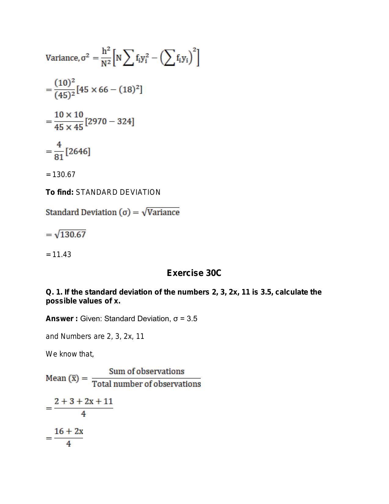 Chapter 30: Statistics: RS Aggarwal Class 11 Solutions  - Page 61
