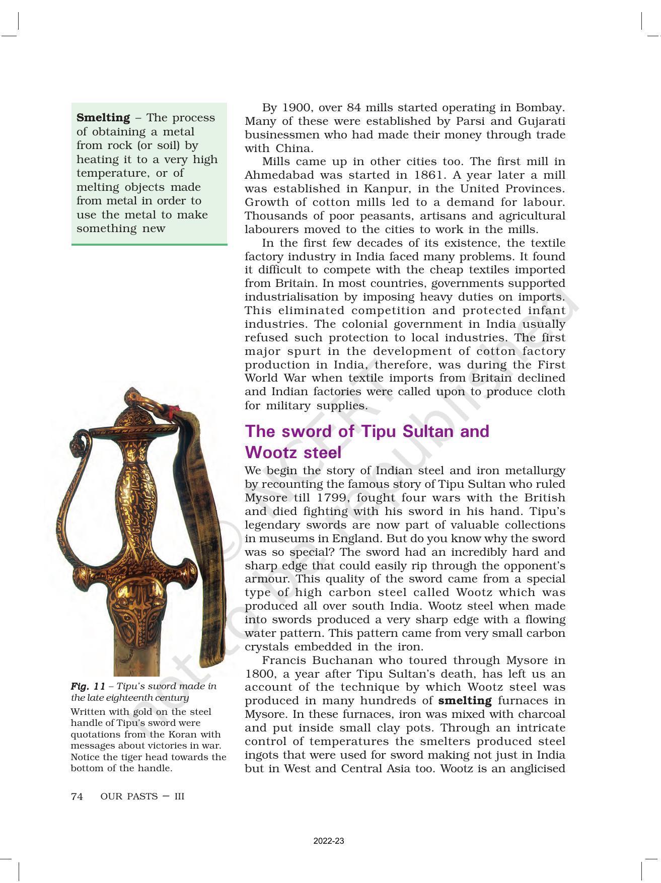 NCERT Book for Class 8 History Chapter 7 Weavers, Iron Smelters and Factory Owners - Page 10