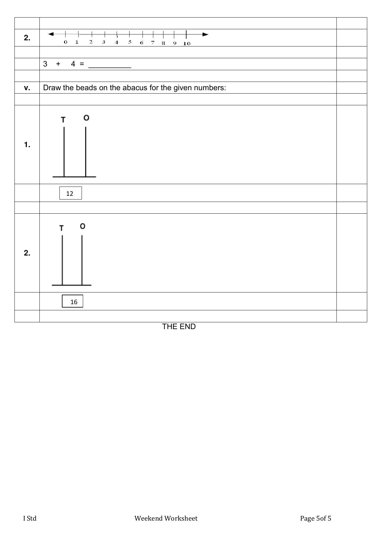 Worksheet for Class 3 Mathematics Assignment 82 - Page 2