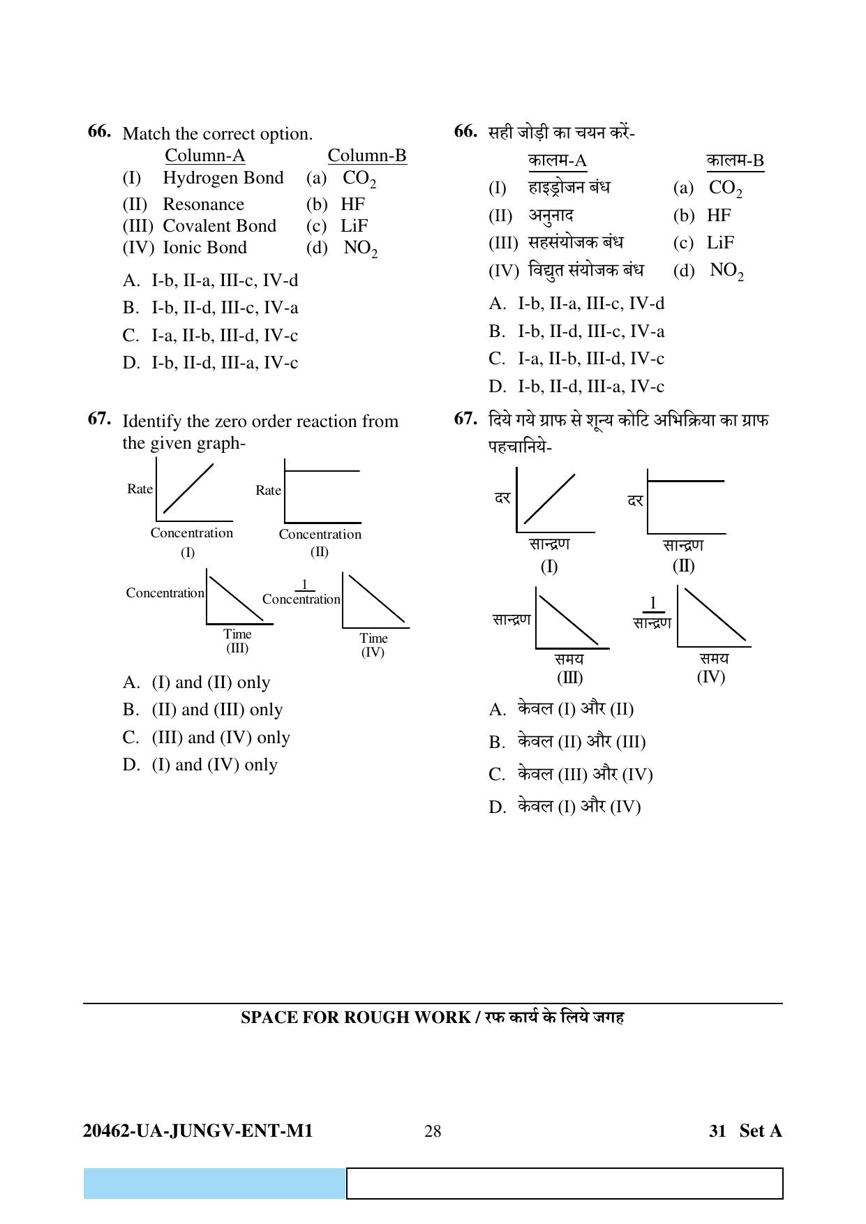 CG PAT / PVPT 2024 Biology Matematics Question Paper - Page 28