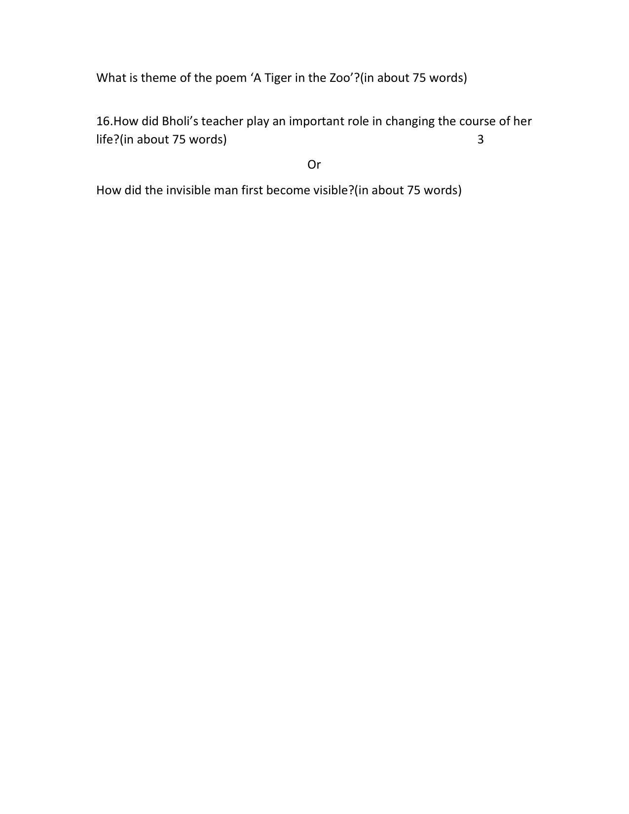 MP Board Class 10 English Sample Paper 2023 - Page 9