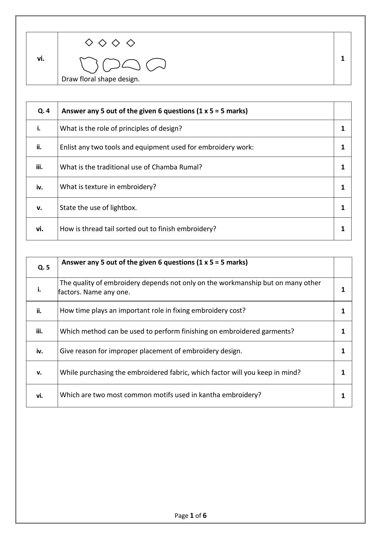 CBSE Class 10 Apparel Sample Paper 2025 - Page 5