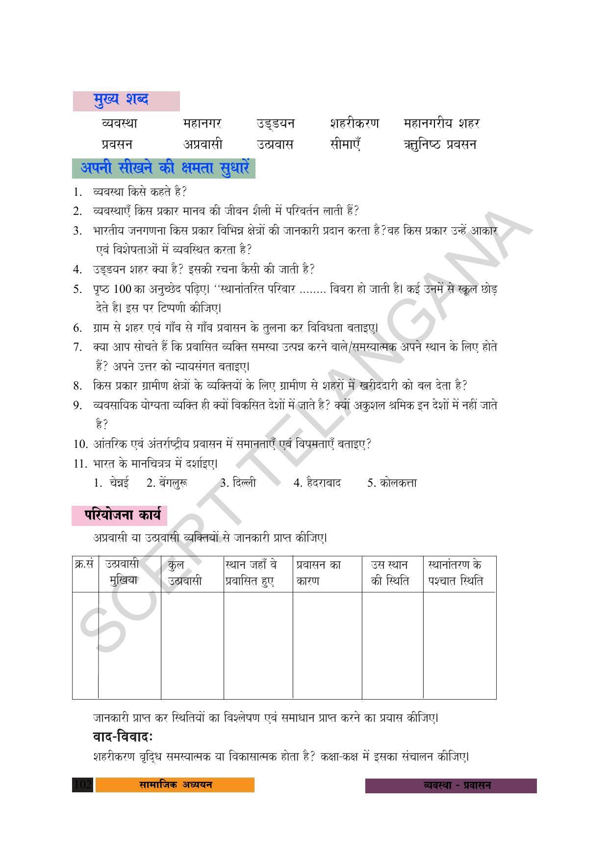 TS SCERT Class 10 Social Science (Hindi Medium) Text Book - Page 114
