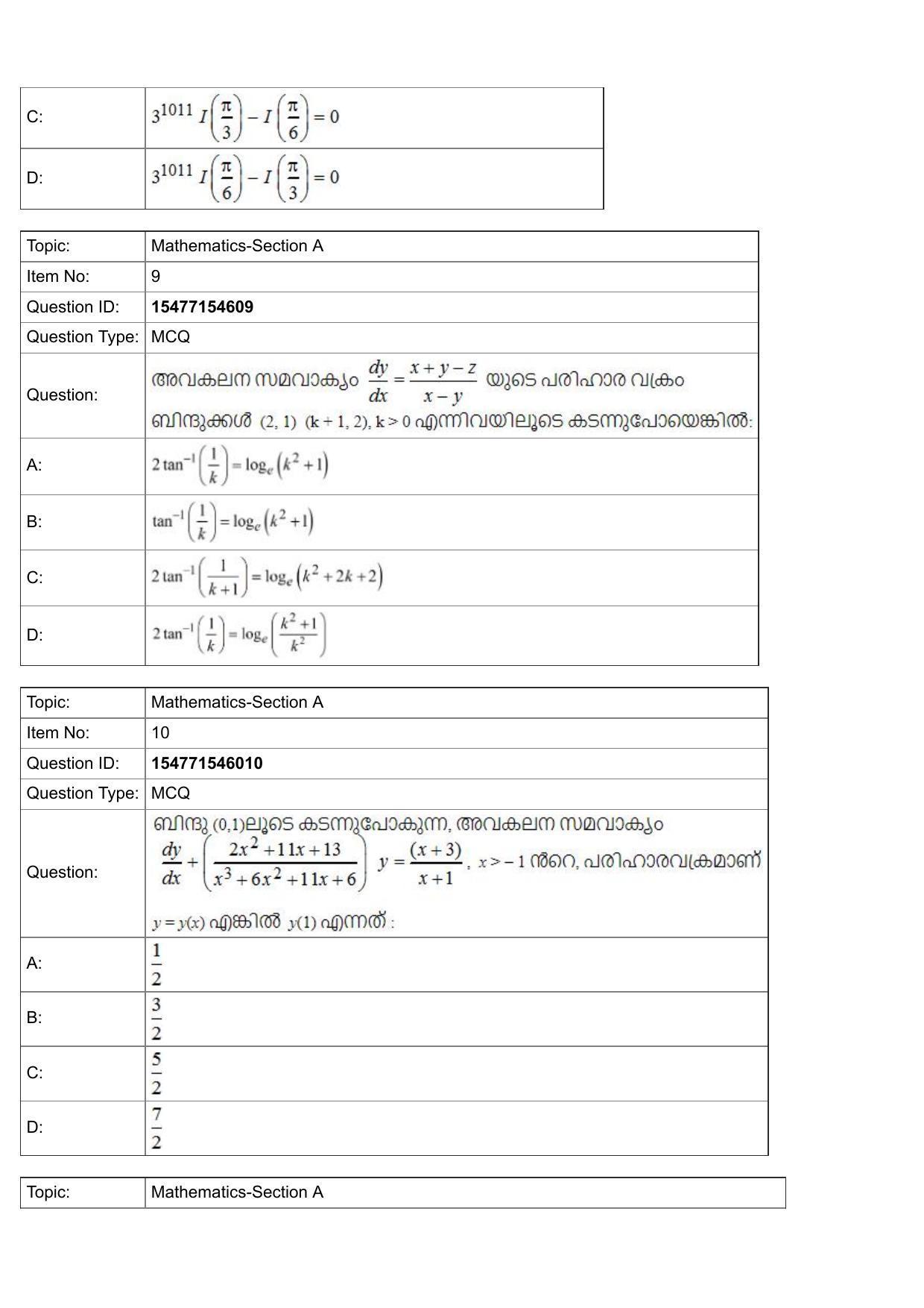 JEE Mains 2022: BTech Malayalam (Shift 2) 29-07-2022 Question Paper - Page 4