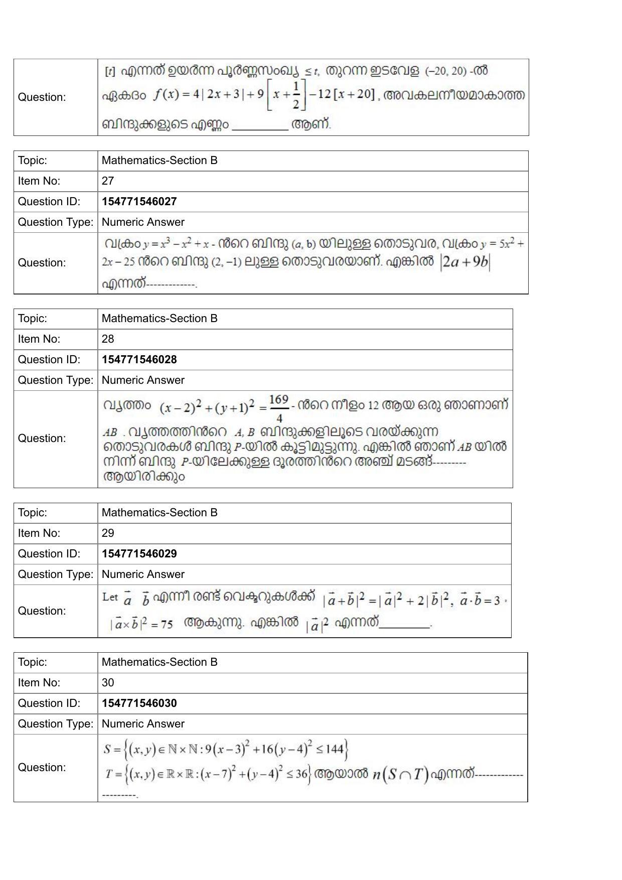 JEE Mains 2022: BTech Malayalam (Shift 2) 29-07-2022 Question Paper - Page 10
