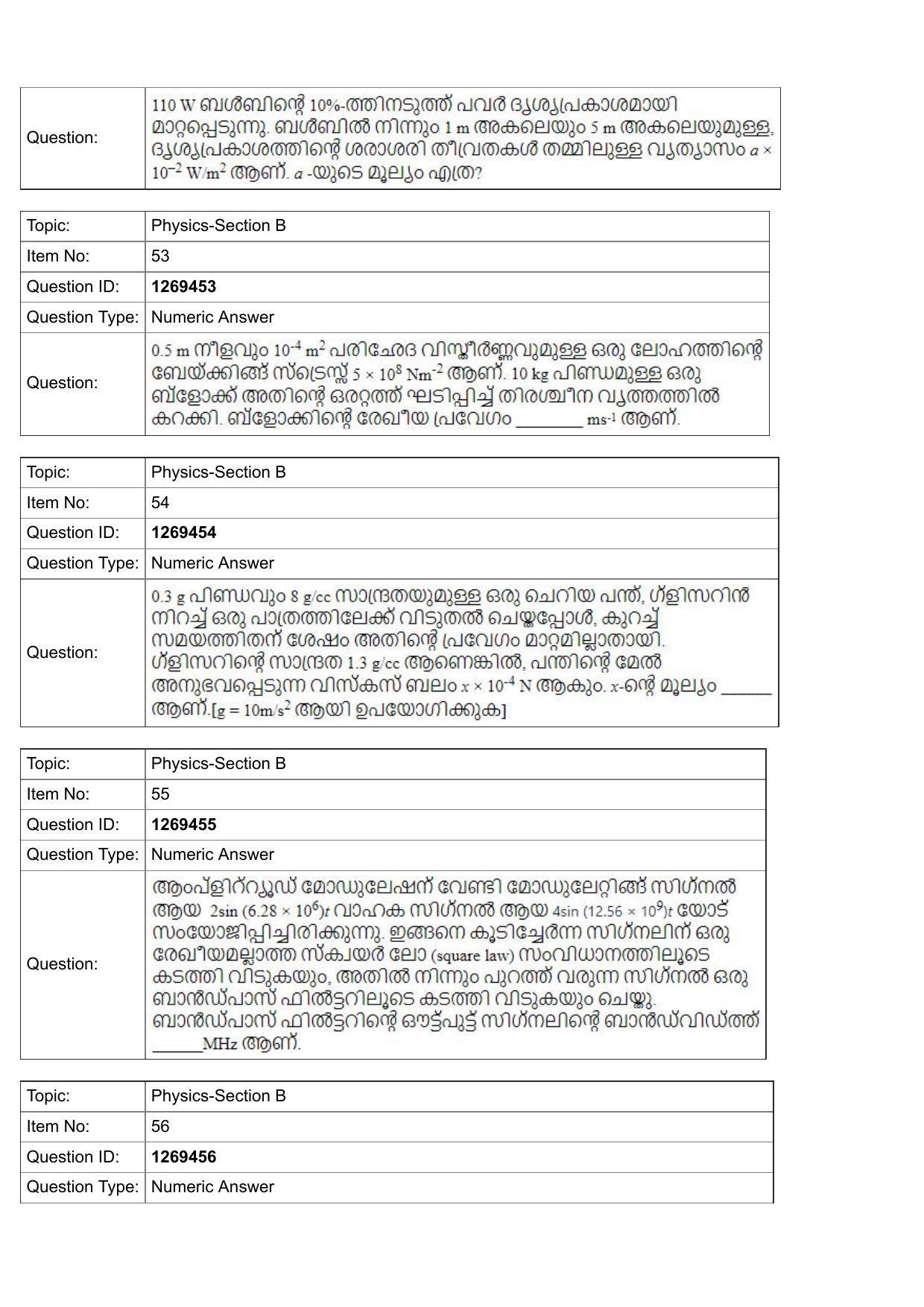 JEE Mains 2022: BTech Malayalam (Shift 2) 29-07-2022 Question Paper - Page 20