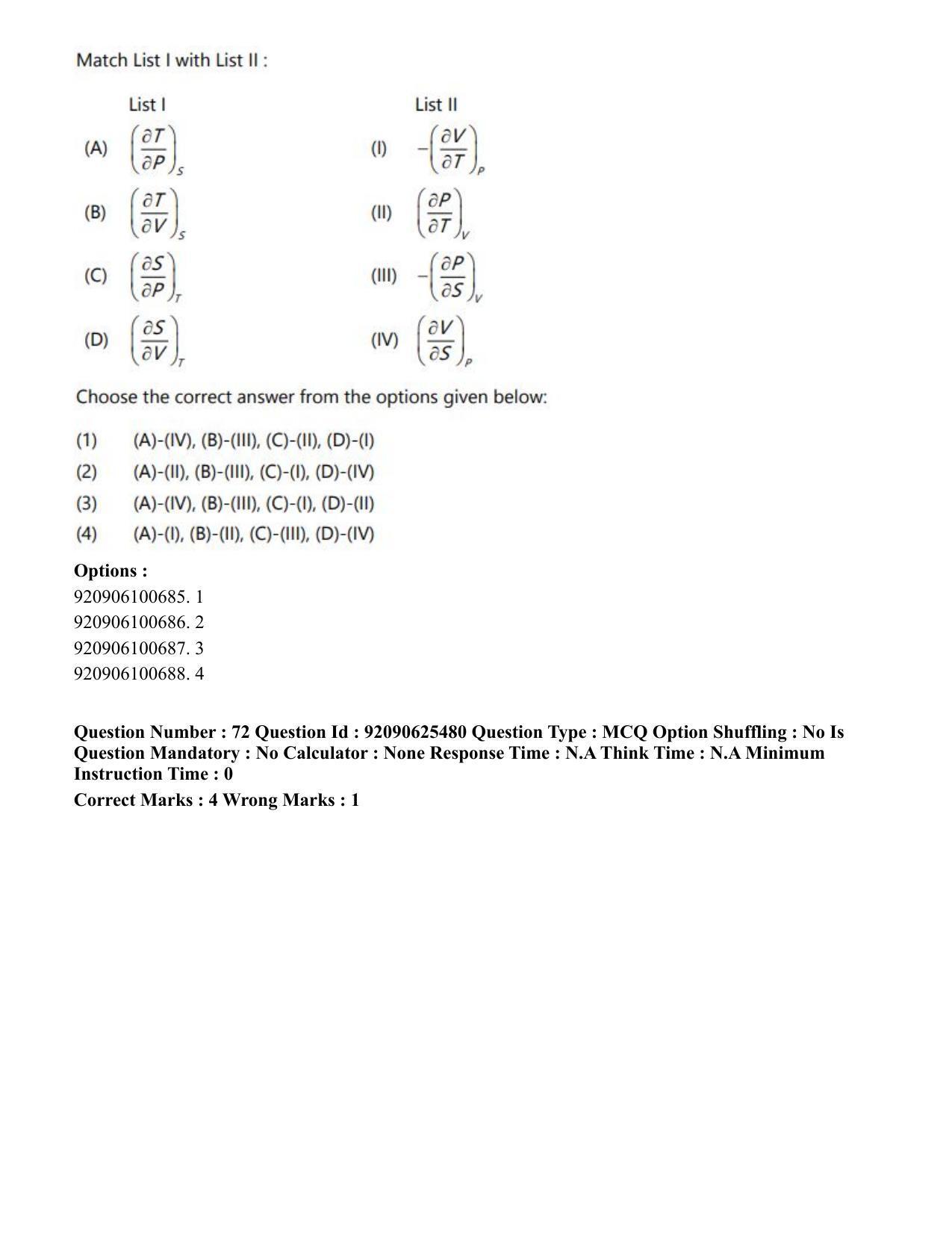 CUET PG 2023: MTQP08 – Nano Science/Nano Technology (Eng) - Shift 1 (26-06-2023) Question Paper - Page 81