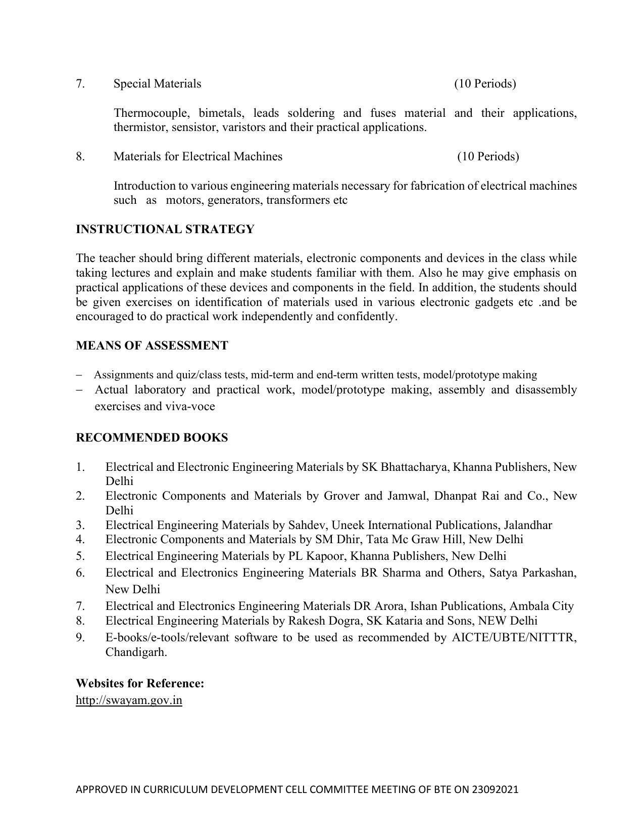 SYLLABUS FOR SEMESTER SYSTEM EFFECTIVE FROM (2021-2022) - ELECTRICAL AND ELECTRONICS ENGINEERING - Page 91