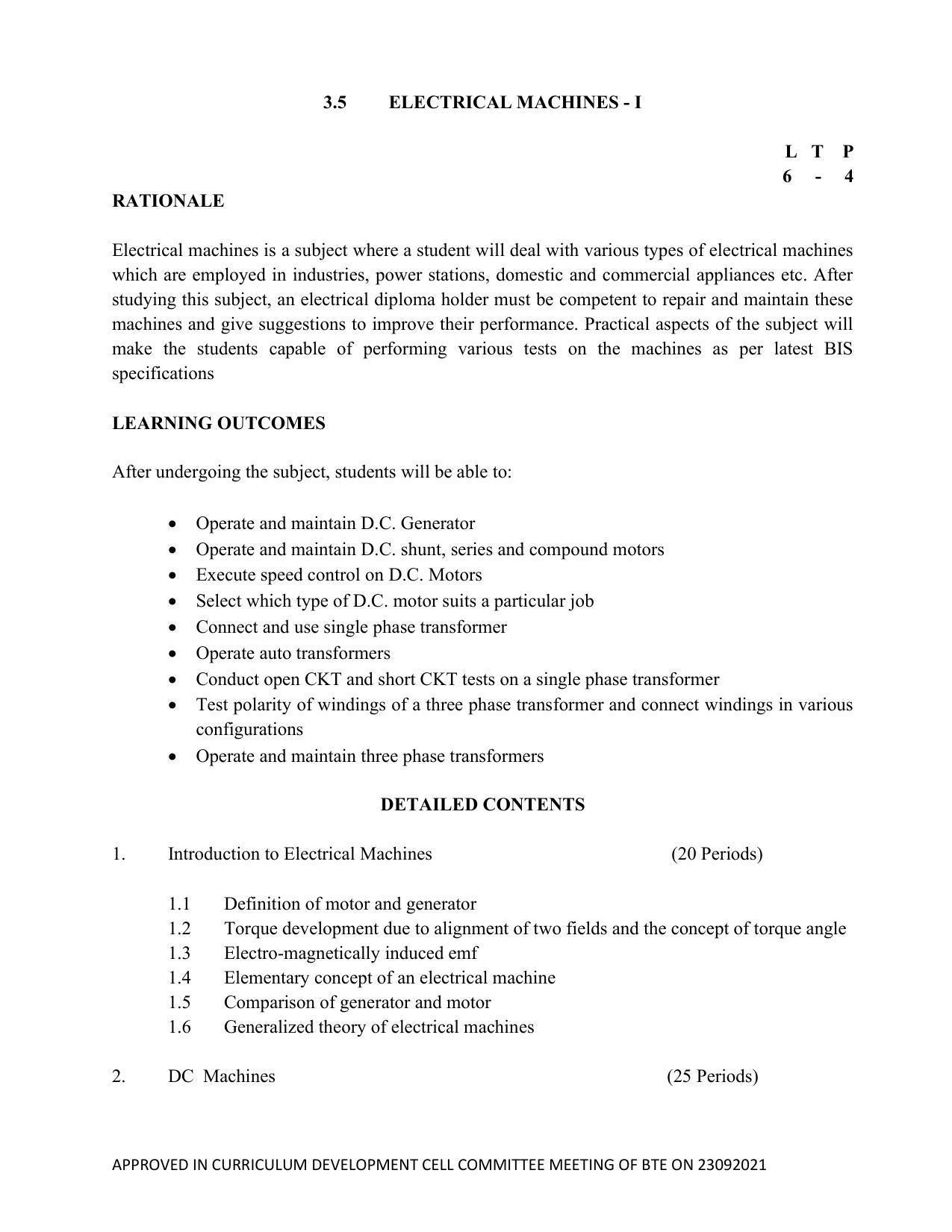 SYLLABUS FOR SEMESTER SYSTEM EFFECTIVE FROM (2021-2022) - ELECTRICAL AND ELECTRONICS ENGINEERING - Page 96