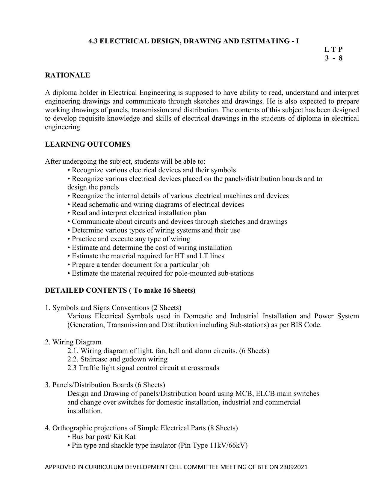 SYLLABUS FOR SEMESTER SYSTEM EFFECTIVE FROM (2021-2022) - ELECTRICAL AND ELECTRONICS ENGINEERING - Page 110