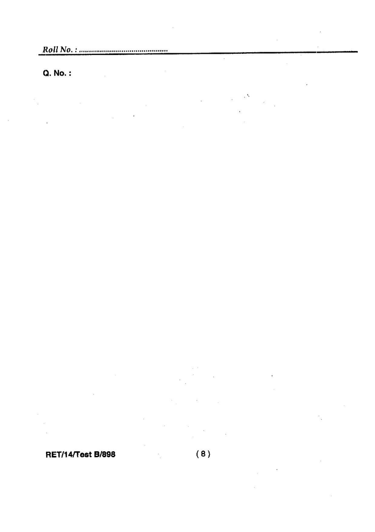 BHU RET Geography 2014 Question Paper - Page 10