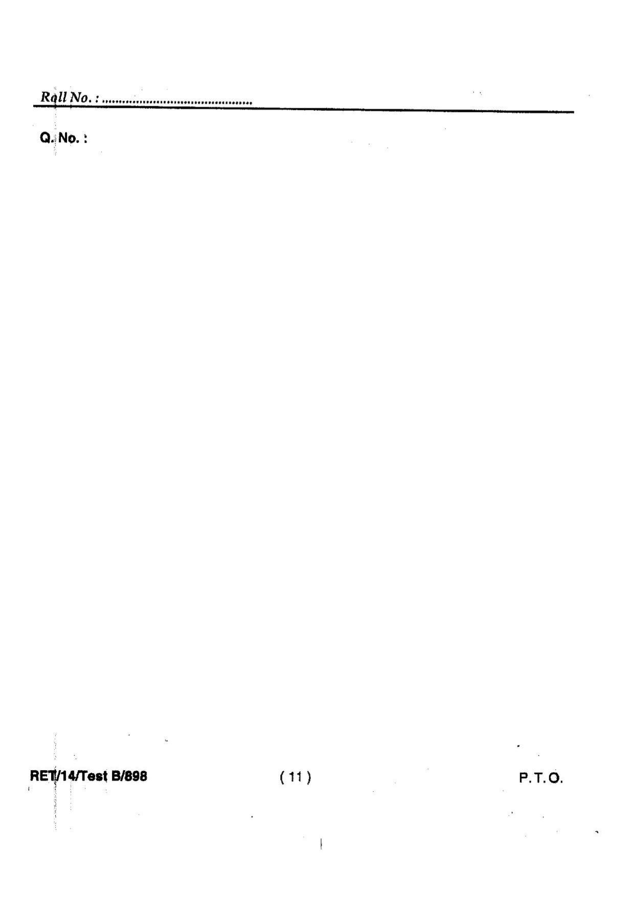 BHU RET Geography 2014 Question Paper - Page 13
