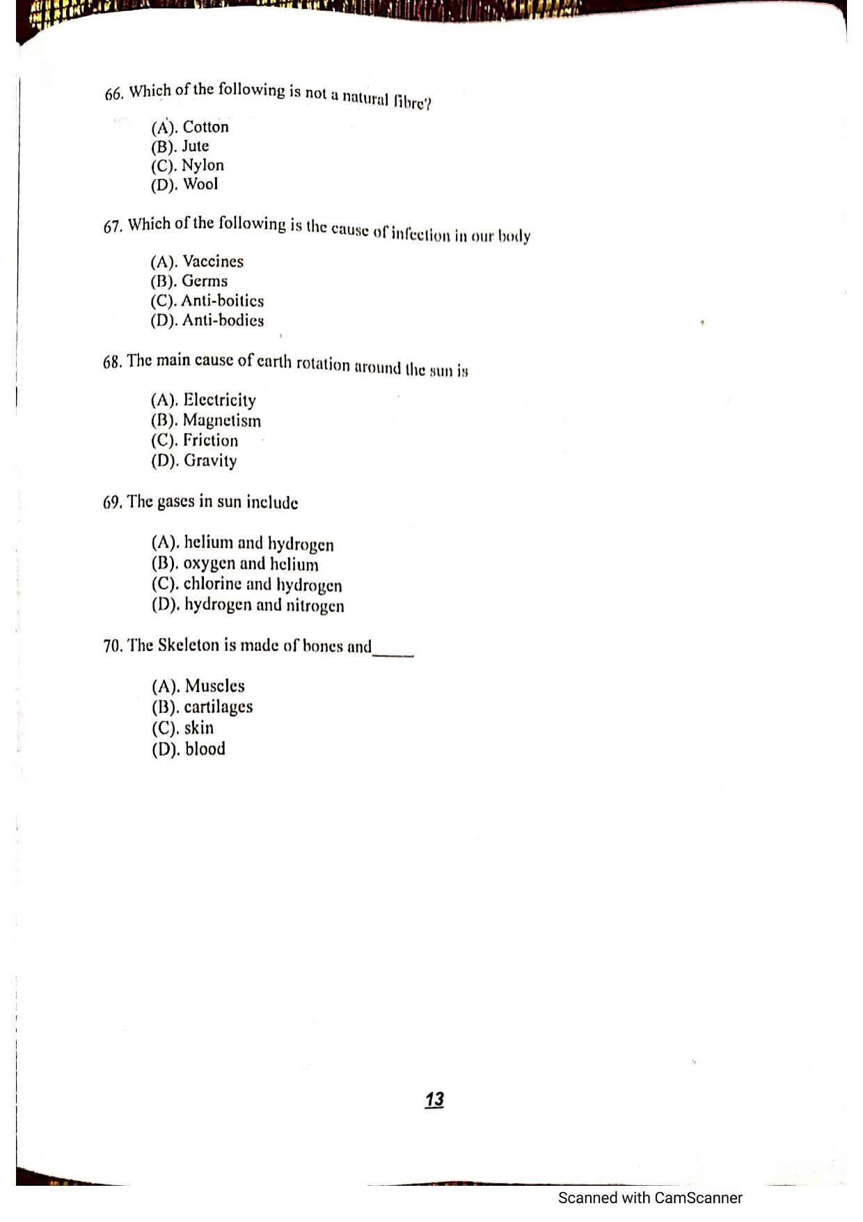 JKSSEE 2018 Class 6 Question Paper - Page 12