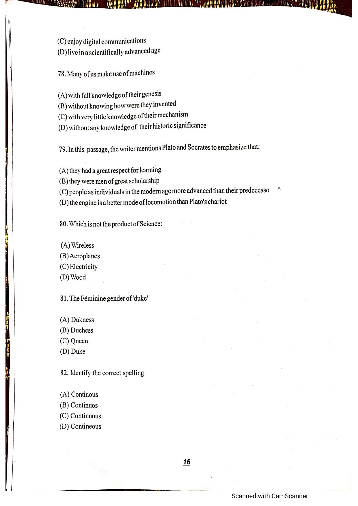 JKSSEE 2018 Class 6 Question Paper - Page 15