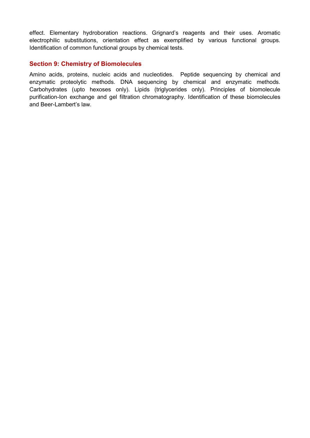 GATE Life Sciences Syllabus - Page 2