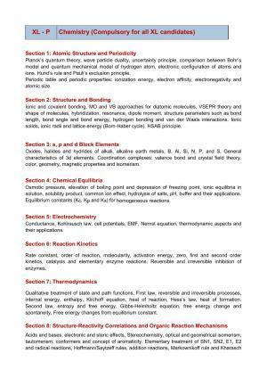 GATE Life Sciences Syllabus