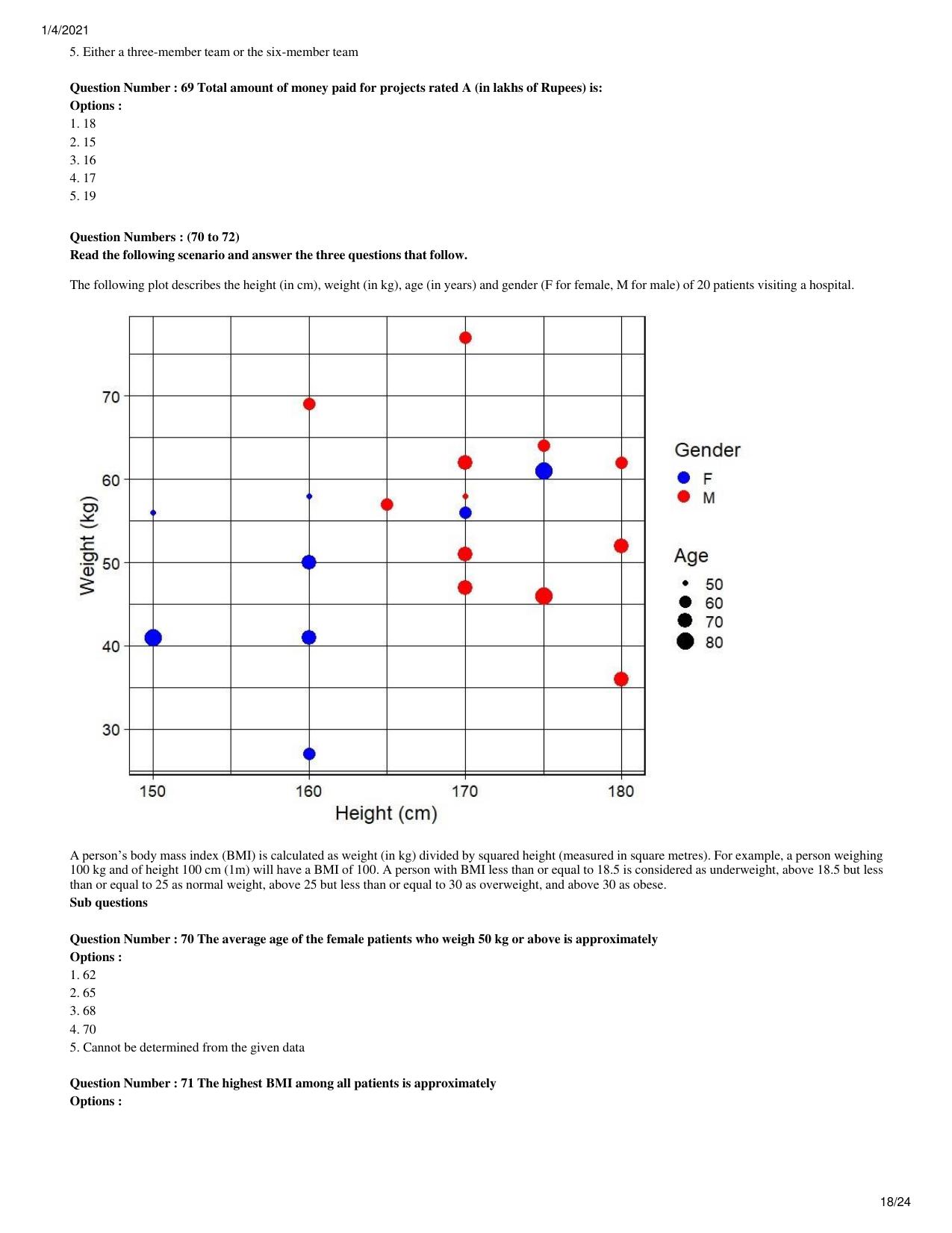 XAT 2021 Question Paper - Page 18