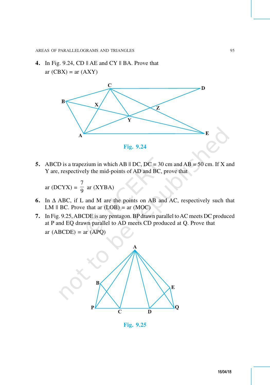 NCERT Exemplar Book for Class 9 Maths: Chapter 9 Areas of Parallelograms and Triangles - Page 12