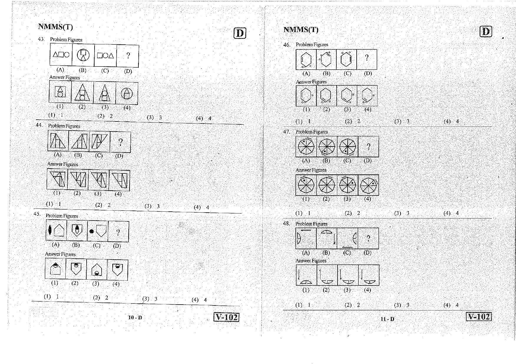 MAT - SAT Telugu Nov 2018 (Set D) Class 8 Andhra Pradesh NMMS Question Papers - Page 6