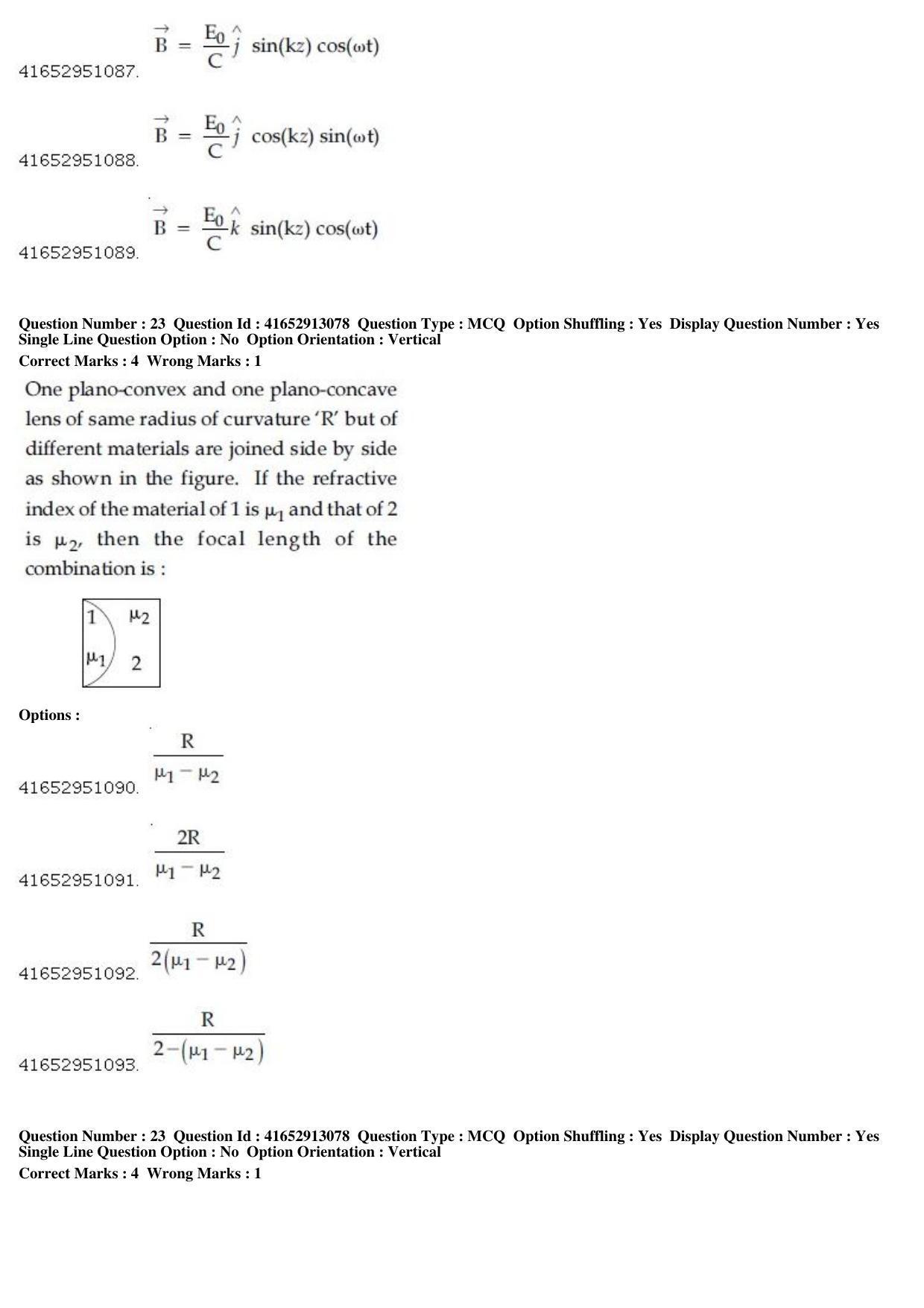 JEE Main 2019 Paper I Question Paper (10th April 2019 Shift 1) - Page 25