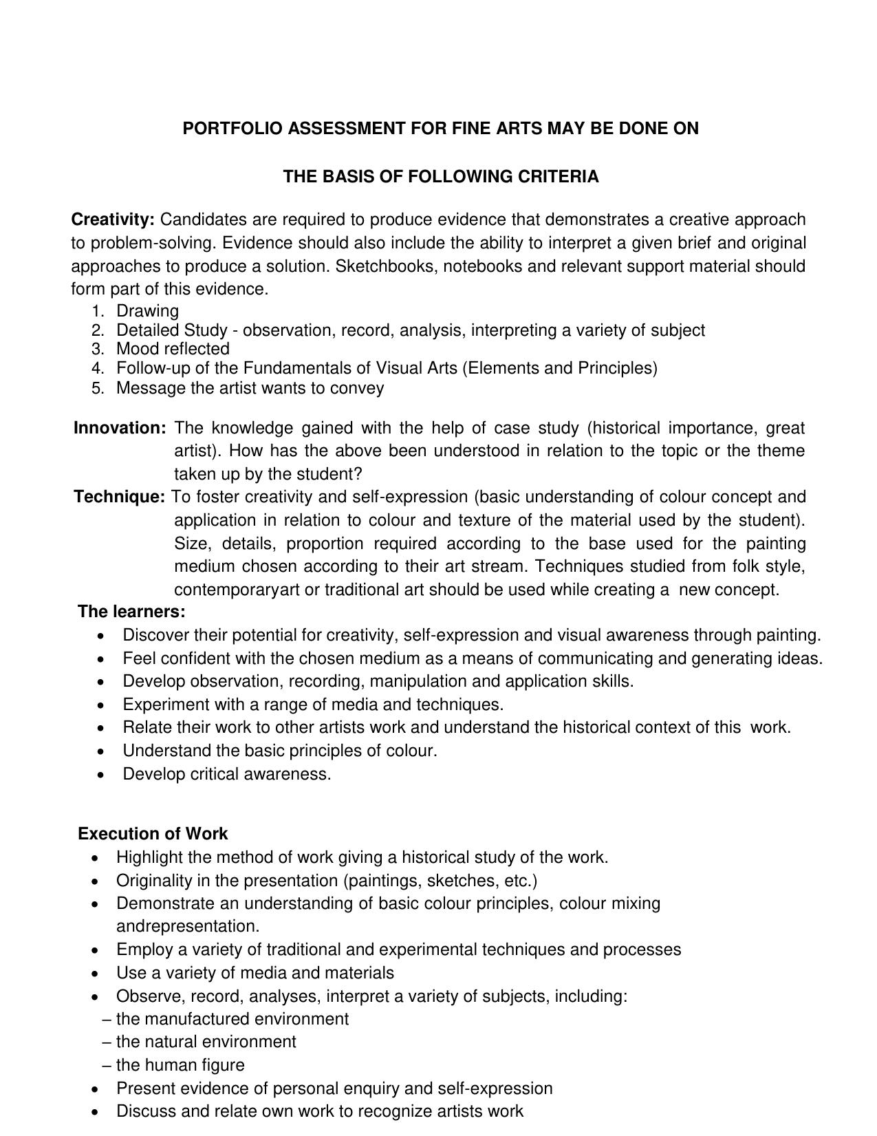 CBSE Class 11 & 12 Fine Arts Syllabus - Page 3