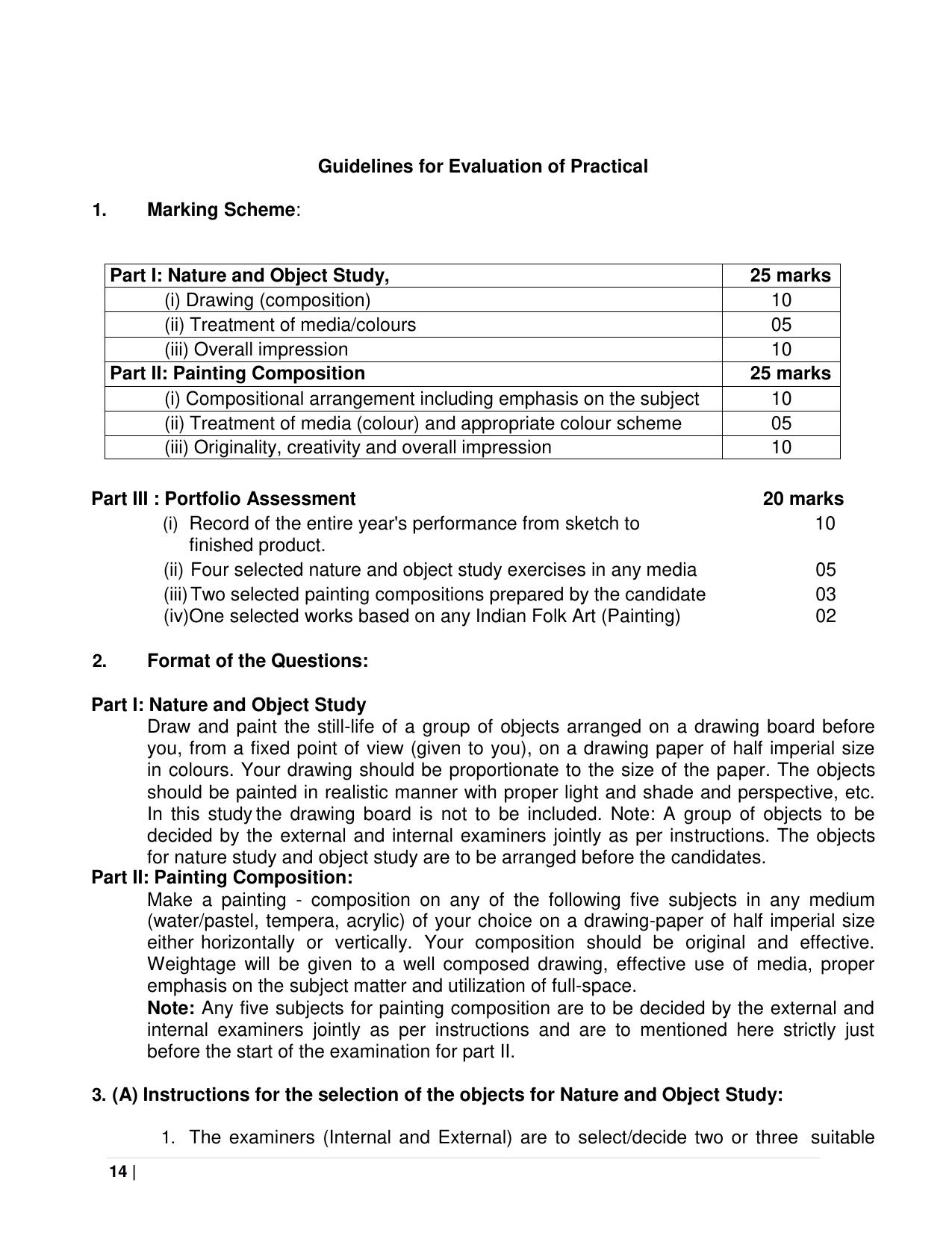 CBSE Class 11 & 12 Fine Arts Syllabus - Page 14