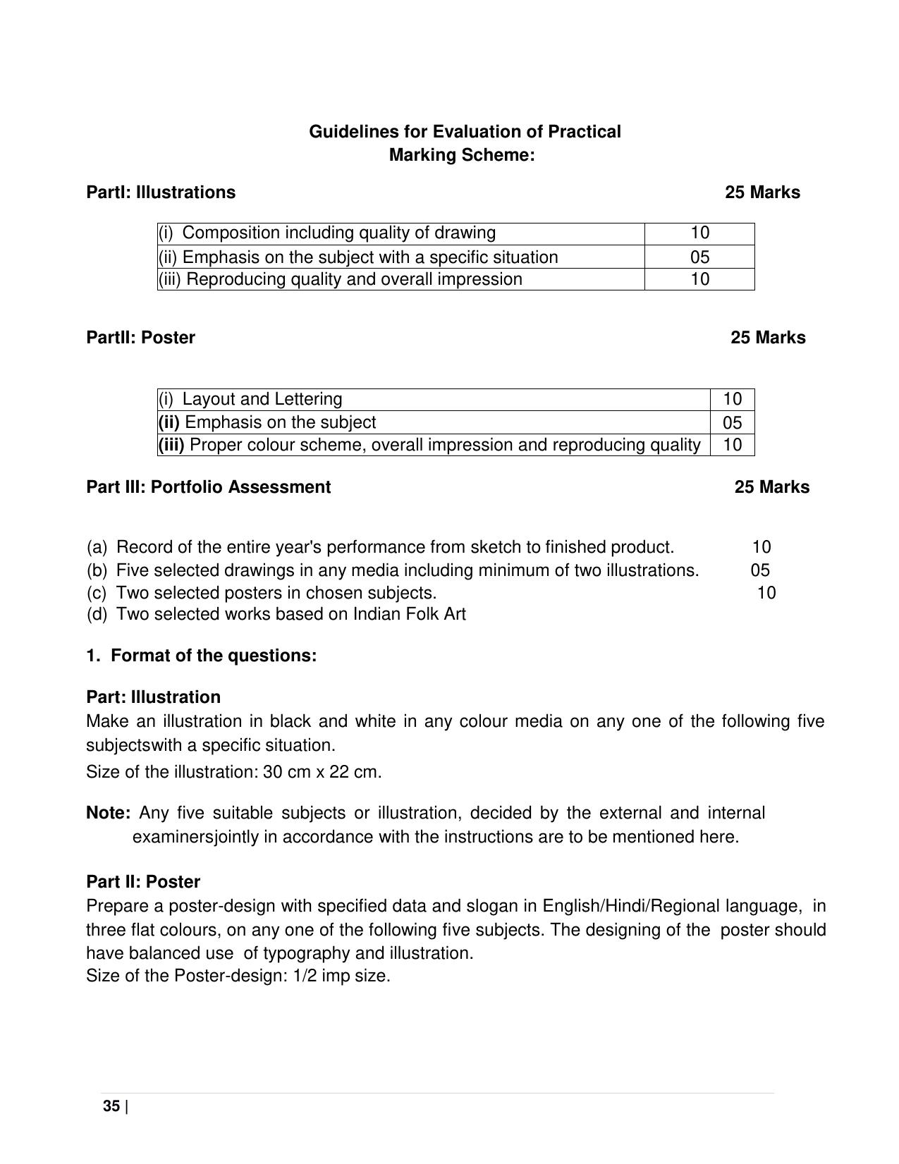 CBSE Class 11 & 12 Fine Arts Syllabus - Page 35