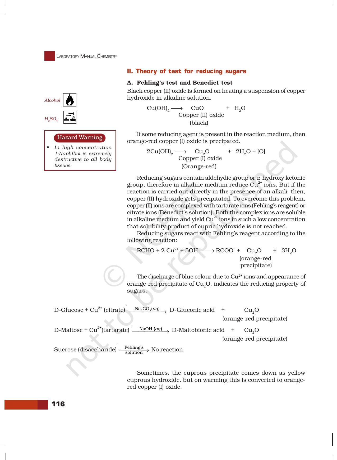 NCERT Laboratory Manuals for Class XII Chemistry - Unit 11 (Tests for Carbohydrates, Fats and Proteins) - Page 3
