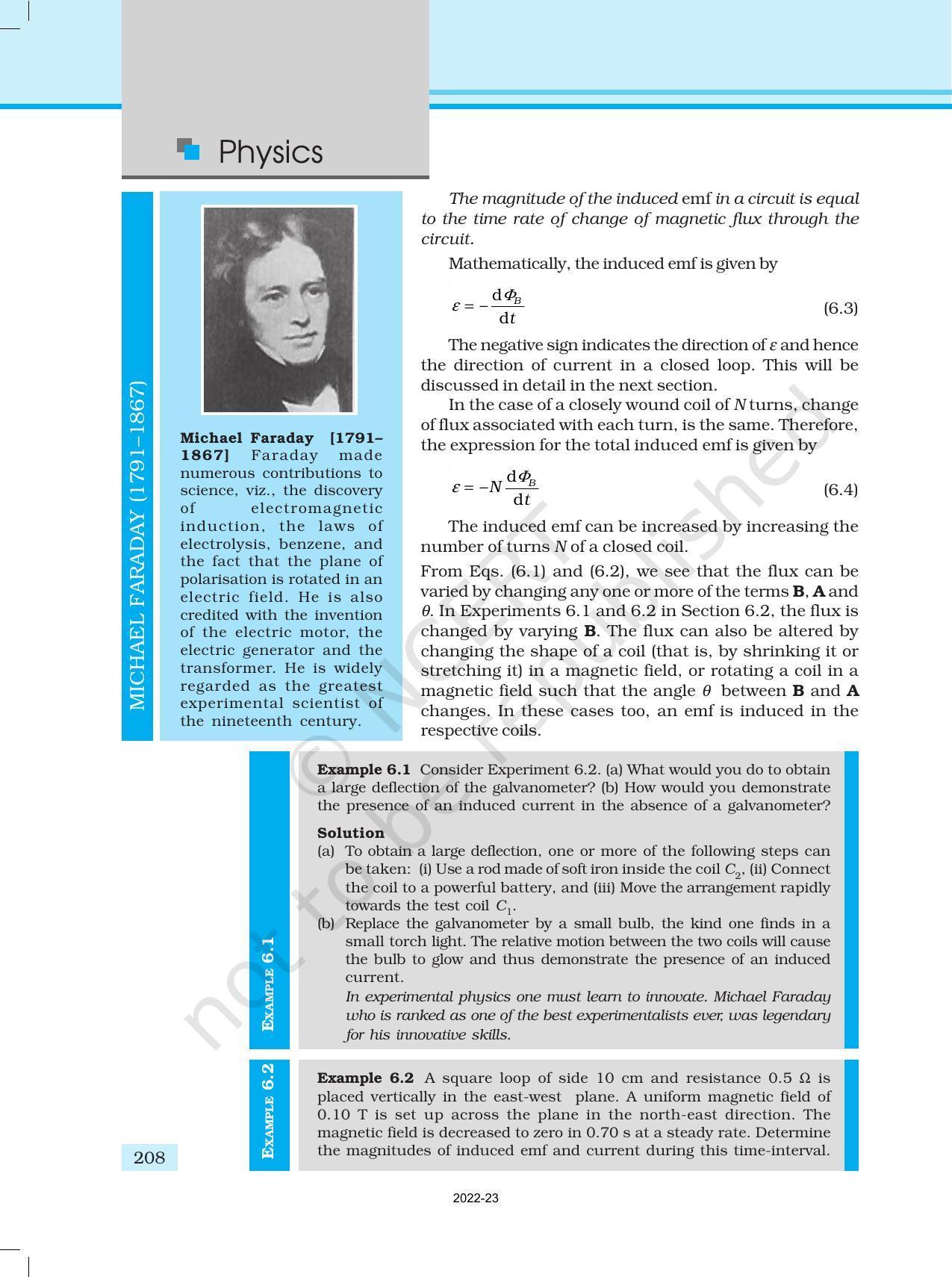 NCERT Book for Class 12 Physics Chapter 6 Electromagnetic Induction - Page 5