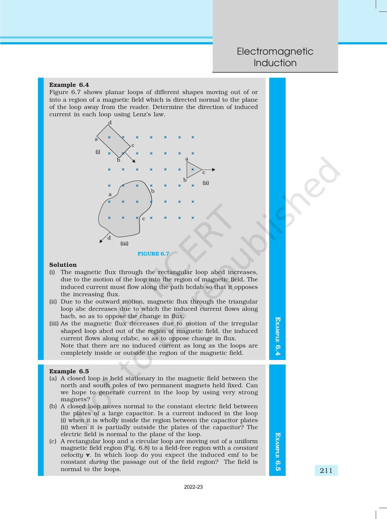 NCERT Book for Class 12 Physics Chapter 6 Electromagnetic Induction - Page 8