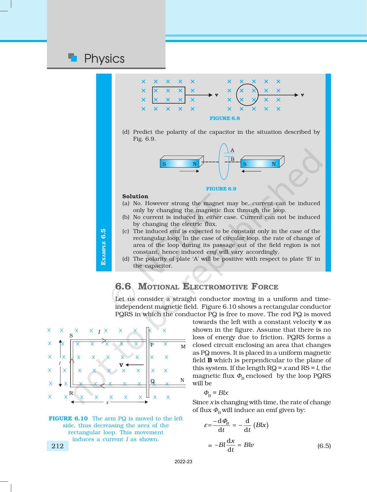 NCERT Book for Class 12 Physics Chapter 6 Electromagnetic Induction - Page 9