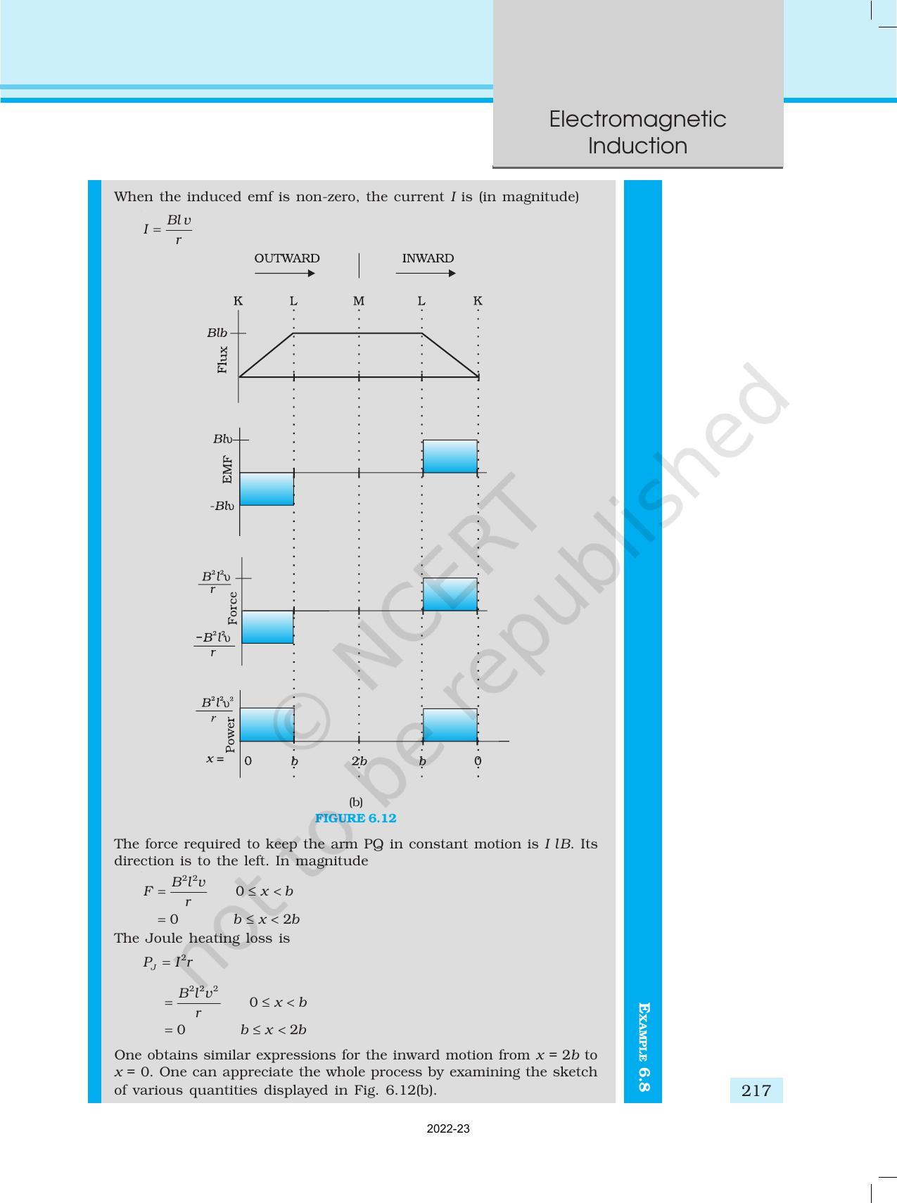 NCERT Book for Class 12 Physics Chapter 6 Electromagnetic Induction - Page 14