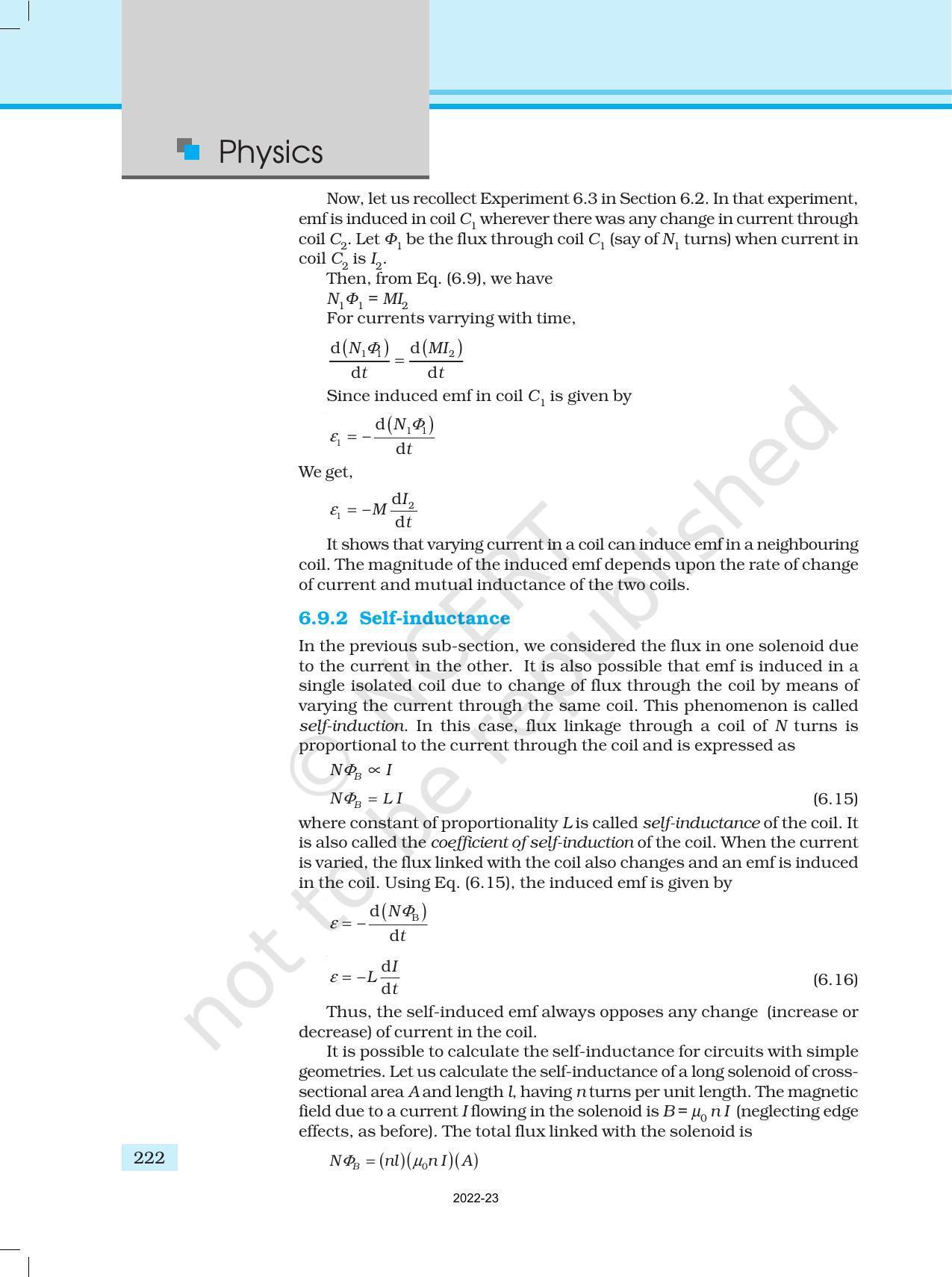NCERT Book for Class 12 Physics Chapter 6 Electromagnetic Induction - Page 19