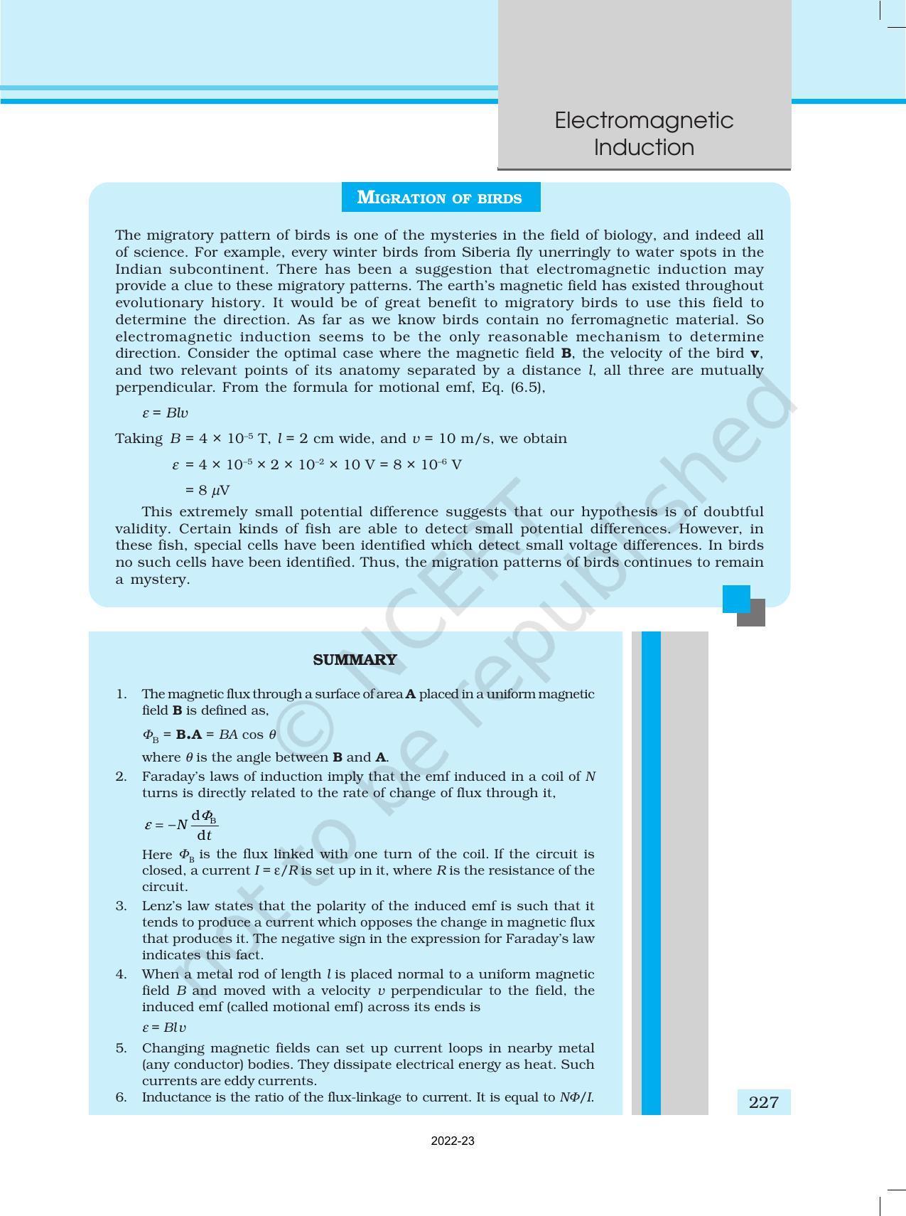 NCERT Book for Class 12 Physics Chapter 6 Electromagnetic Induction - Page 24