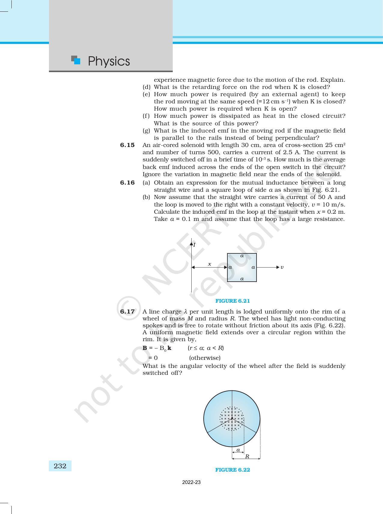 NCERT Book for Class 12 Physics Chapter 6 Electromagnetic Induction - Page 29