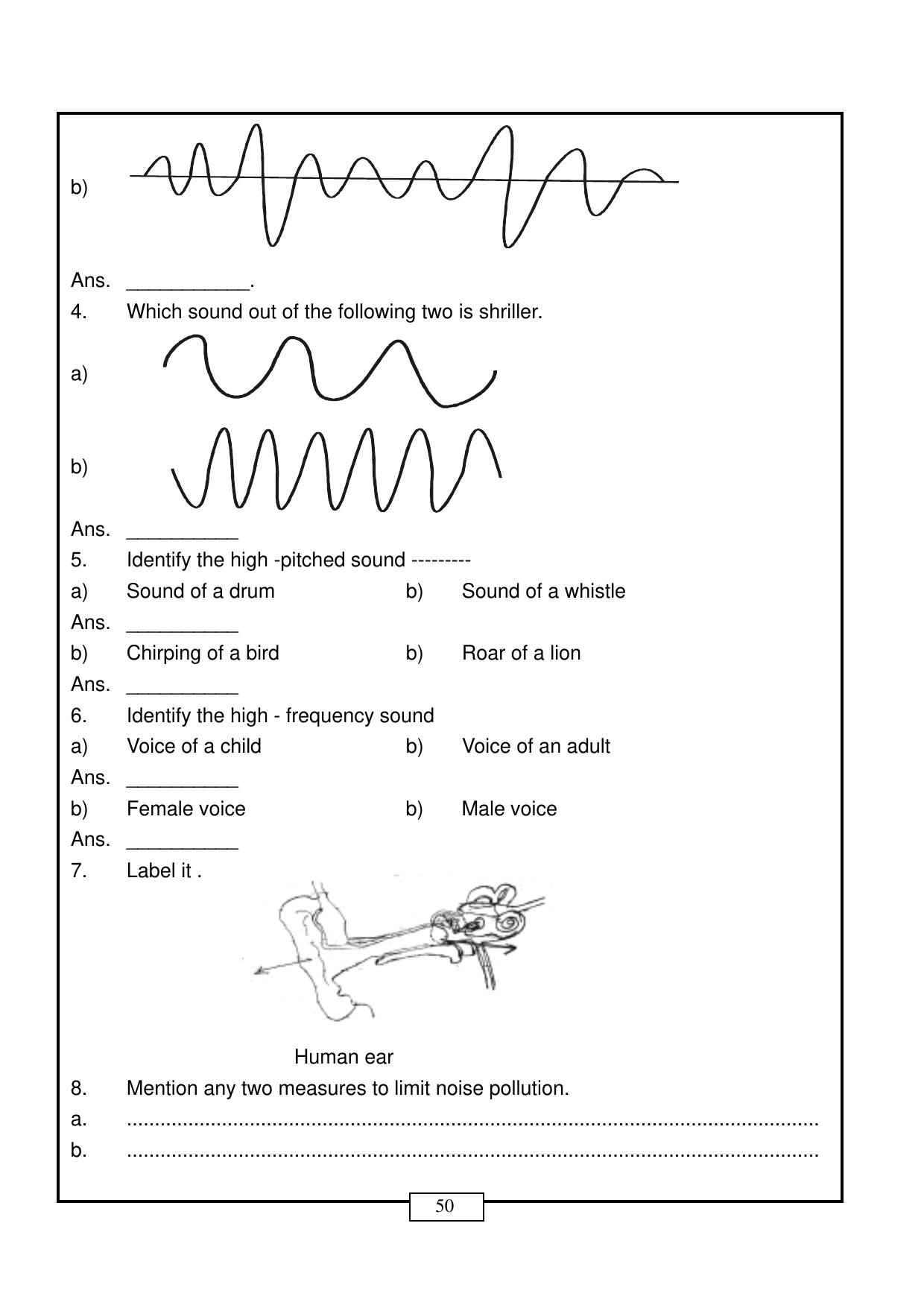 CBSE Worksheets for Class 8 Science Sound Part B Assignment - Page 2